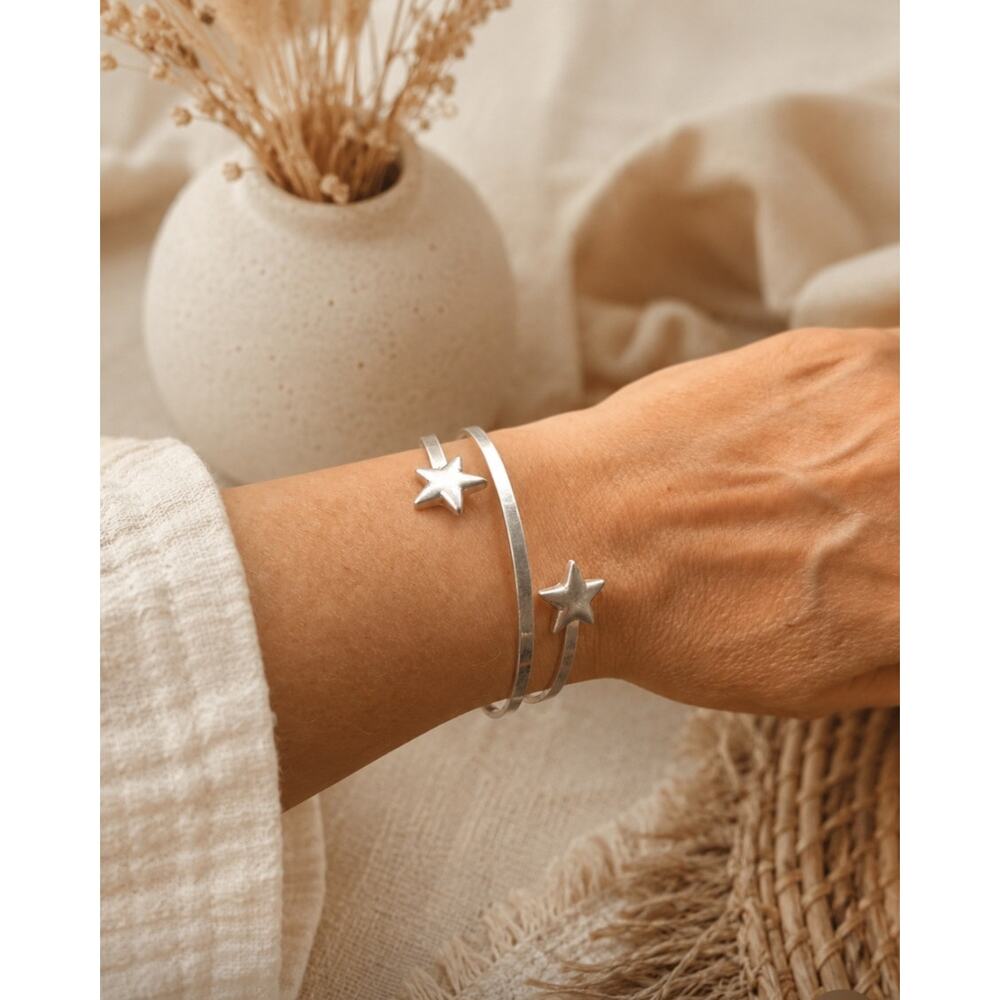 Pomina Silver Star Bangle New